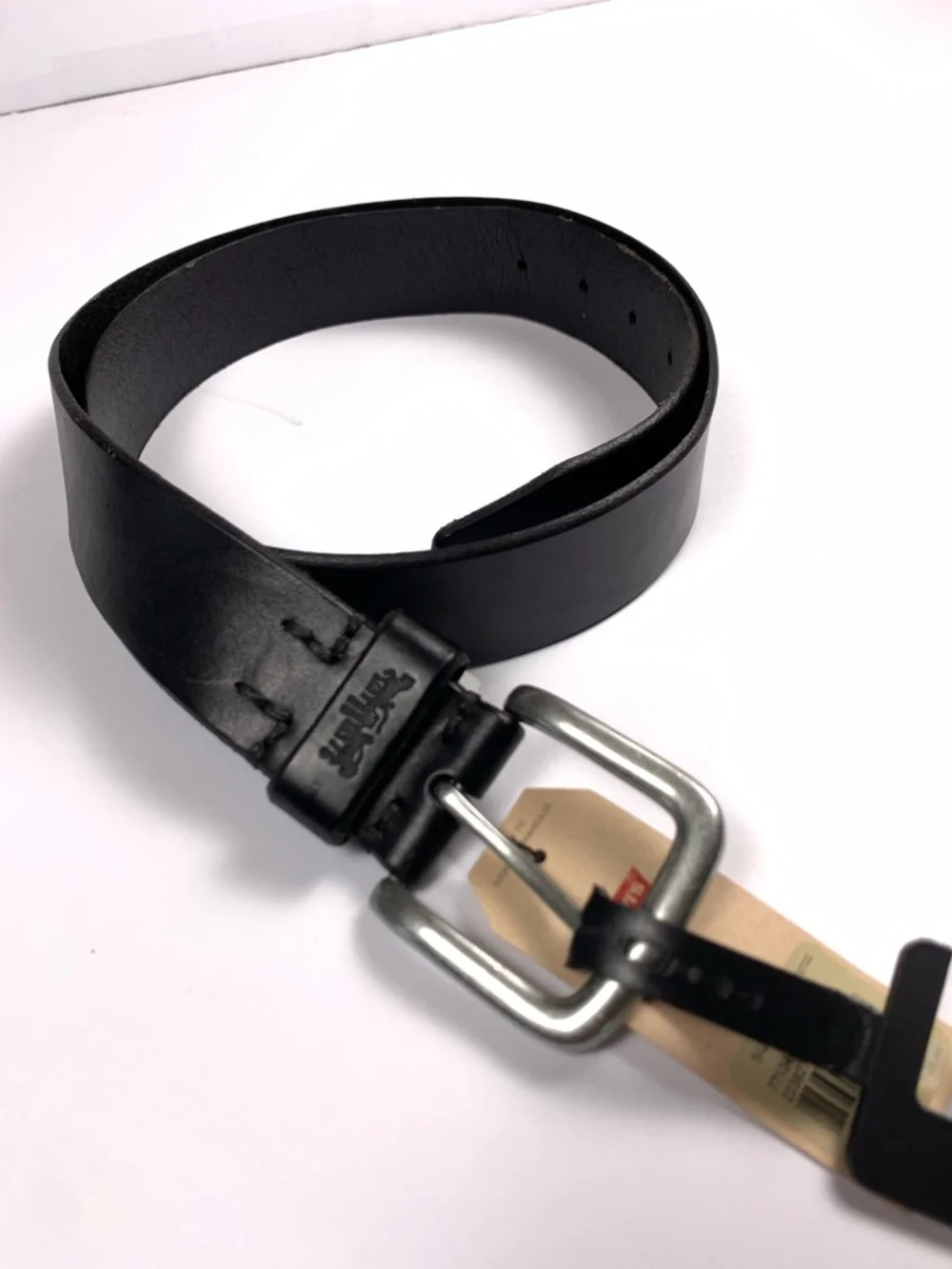 Levi’s 100% Full Grain Bovine Leather Belt Black Size 38 NWT Men’s